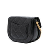 Chanel CC Quilted Calfskin Round Moon Messenger Flap Secondhand