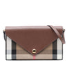 Burberry House Check Canvas and Leather Hannah Wallet on Strap Secondhand