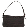 Secondhand Fendi Baguette Brown Canvas Bag