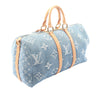 Louis Vuitton Monogram Denim Studded Keepall Bandouliere 45 Secondhand
