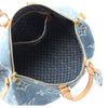 Louis Vuitton Monogram Denim Studded Keepall Bandouliere 45 Secondhand