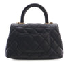 Chanel Extra Mini Quilted Caviar Coco Top Handle Bag Secondhand