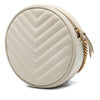 Saint Laurent Grain De Poudre Chevron Round Vinyle Camera Bag Secondhand