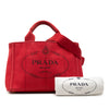 Prada Small Canvas Canapa Logo Tote Secondhand