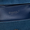 Chanel Old Medium Quilted Denim and Tweed Boy Flap Secondhand