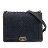 Secondhand Chanel Large Iridescent Quilted Caviar Boy Flap