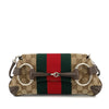 Secondhand Gucci Small GG Canvas Horsebit Web Chain Satchel
