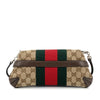 Secondhand Gucci Small GG Canvas Horsebit Web Chain Satchel