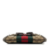 Gucci Small GG Canvas Horsebit Web Chain Satchel Secondhand