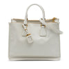 Prada Saffiano Lux Double Zip Satchel Secondhand
