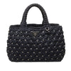 Prada Raffia Effect Crochet Pois Satchel Secondhand