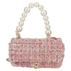 Secondhand Chanel Pearl Bag Pink Tweed