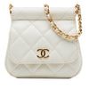 Chanel CC Quilted Caviar Frame Flap Clutch with Chain Secondhand