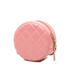 Chanel Quilted Lambskin Round Pearl Clutch with Chain Secondhand
