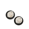 Chanel CC Resin Strass Round Clip On Earrings Secondhand