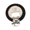 Chanel CC Resin Strass Round Clip On Earrings Secondhand