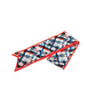 Chanel Plaid Printed Silk Twilly Scarf Secondhand