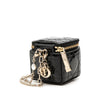 Dior Micro Patent Cannage Lady Dior Cube Pouch Secondhand