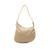 Fendi Zucchino Canvas Oyster Shoulder Bag Secondhand