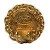 Secondhand Chanel CC Gold Plated Round Clip on Earrings