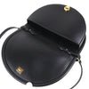 Ferragamo Calfskin Aura Crescent Satchel Secondhand