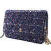 Chanel CC Tweed Charms Wallet On Chain Secondhand