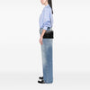 Off-White Embossed Leather Diag Binder Clip Flap Secondhand