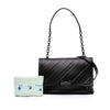 Off-White Embossed Leather Diag Binder Clip Flap Secondhand