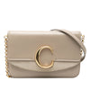 Chloé Calfskin and Suede C Clutch With Chain Secondhand
