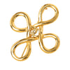 Chanel CC Gold Plated Infinity Brooch Secondhand