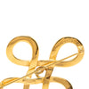 Chanel CC Gold Plated Infinity Brooch Secondhand