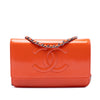 Chanel CC Patent Caviar Wallet On Chain Secondhand