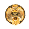 Secondhand Chanel CC Gold Plated Round Clip On Earrings