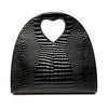 Saint Laurent Croc Embossed Patent Handbag Secondhand