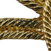 Chanel CC Gold Plated Clover Rope Brooch Secondhand