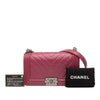Secondhand Chanel Old Medium Chevron Lambskin Boy Flap