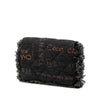 Chanel Fringe Denim Mood Clutch with Chain Secondhand