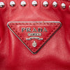 Prada Small Soft Calf Studded Bucket Bag Secondhand