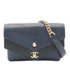 Chanel Chevron Calfskin Double Envelope Flap Secondhand