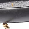 Chanel CC Quilted Lambskin Contrast Stitch Single Flap Secondhand