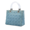 Dior Medium Denim Cannage Acrylic Handles Lady Dior Secondhand