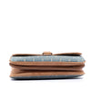 Secondhand Saint Laurent Suede Trimmed Denim Monogram Allover Crossbody