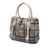 Burberry Smoke Check Coated Canvas Northfield Satchel Secondhand