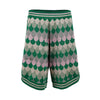 Secondhand Gucci Lamé Wave Jacquard Wool Shorts