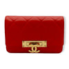 Secondhand Chanel Lambskin Quilted Golden Class Wallet on Chain