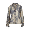 Secondhand Diane Von Furstenberg Ruffle Collared Printed Blouse