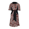 Secondhand Louis Vuitton Red Black Floral Printed Dress