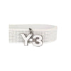 Y-3 White Perforated Leather Belt - '00s Second hand