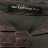 Balenciaga Black Silk Chemisier Dress - 2000s Second hand