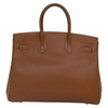 Hermes Birkin Handbag Brown Courchevel with Gold Hardware